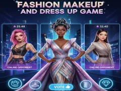 खेल Fashion Makeup And Dress Up Game ऑनलाइन