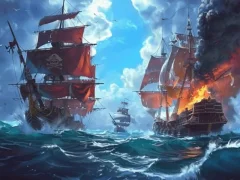 खेल Pirate Ships: Build and Fight ऑनलाइन