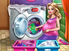 खेल Mommy washing clothes ऑनलाइन