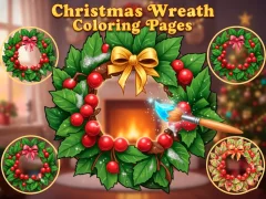 खेल Christmas Wreath Coloring Pages ऑनलाइन