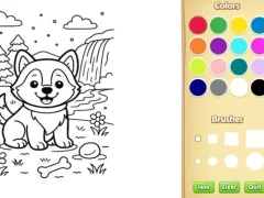 खेल Dog Coloring Book ऑनलाइन