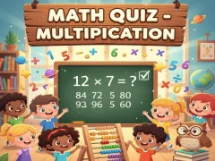 खेल Math Quiz - Multiplication ऑनलाइन