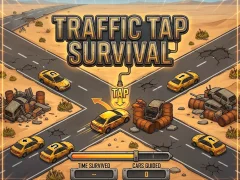खेल Traffic Tap Survival ऑनलाइन