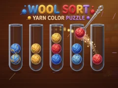 खेल Wool Sort Yarn Color Puzzle ऑनलाइन