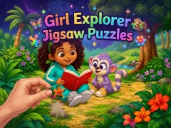 खेल Girl Explorer Jigsaw Puzzles ऑनलाइन