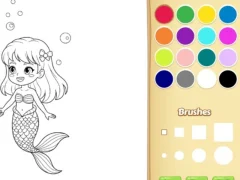 खेल Mermaid Coloring Book For Kids ऑनलाइन