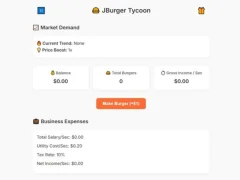 खेल Jburger Tycoon ऑनलाइन