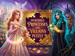 खेल Incredible Princesses and Villains Puzzle ऑनलाइन
