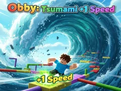 खेल Obby: Tsunami +1 speed ऑनलाइन