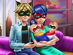 खेल Dotted Girl Family Day ऑनलाइन
