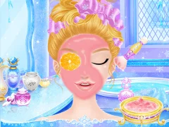 खेल Princess Salon Frozen Party ऑनलाइन