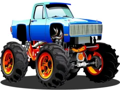 खेल Monster Truck Puzzle ऑनलाइन