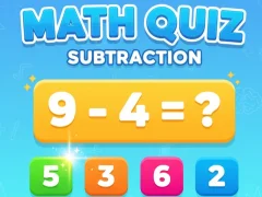 खेल Math Quiz - Subtraction ऑनलाइन