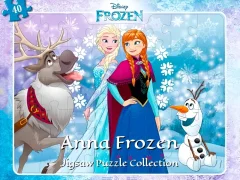 खेल Anna Frozen Jigsaw Puzzle Collection ऑनलाइन