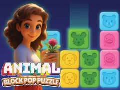 खेल Animal Block Pop Puzzle ऑनलाइन