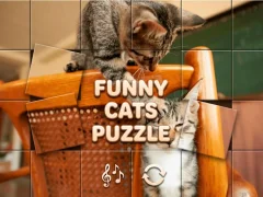 खेल Funny Cats Puzzle ऑनलाइन
