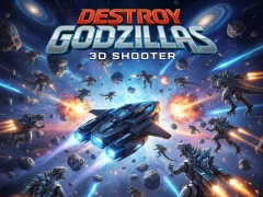 खेल Destroy Godzillas: 3D Shooter ऑनलाइन