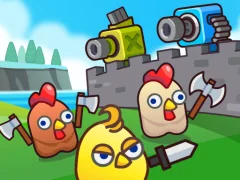 खेल Merge Cannon: Chicken Defense ऑनलाइन