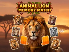 खेल Animal Lion Memory Match ऑनलाइन