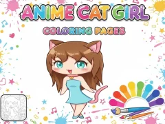 खेल Anime Cat Girl Coloring Pages ऑनलाइन