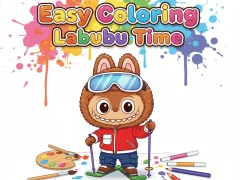 खेल Easy Coloring Labubu Time ऑनलाइन