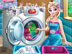 खेल Ice Queen Laundry Day ऑनलाइन