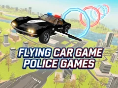 खेल Flying Car Game Police Games ऑनलाइन
