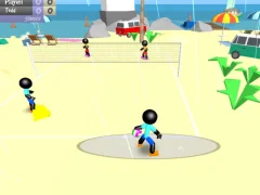 खेल Stickman Beach Volleyball ऑनलाइन