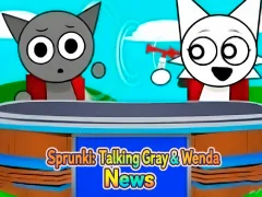 खेल Sprunki: Talking Gray & Wenda News ऑनलाइन