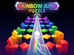खेल Rainbow Jump Puzzle ऑनलाइन