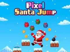खेल Pixel Santa Jump ऑनलाइन