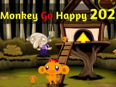 खेल Monkey Go Happy Stage 202 ऑनलाइन