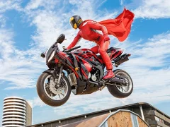 खेल Real Motorbike Super Hero Stunt 3D ऑनलाइन