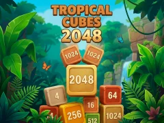 खेल Tropical Cubes 2048 ऑनलाइन