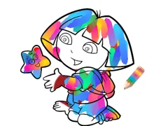 खेल Jungle Girl: Coloring Pages ऑनलाइन