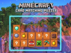 खेल Minecraft Card Matching Puzzle ऑनलाइन