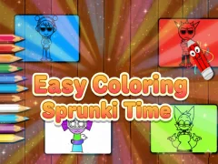 खेल Easy Coloring Sprunki Time ऑनलाइन