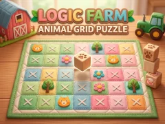 खेल Logic Farm: Animal Grid Puzzle ऑनलाइन