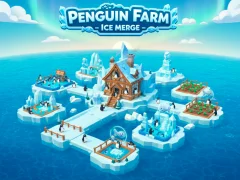 खेल Penguin Farm - Ice Merge ऑनलाइन