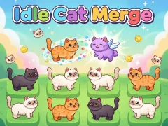 खेल Idlle Cat Merge ऑनलाइन