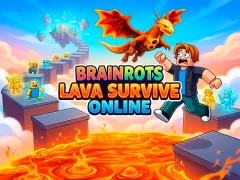 खेल Brainrots Lava Survive Online ऑनलाइन