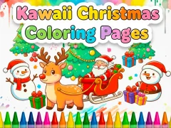 खेल Kawaii Christmas Coloring Pages ऑनलाइन
