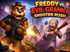 खेल Freddy vs Evil Granny Shooter Rush ऑनलाइन