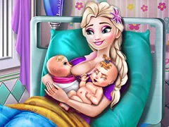 खेल Ice Queen Twins Birth ऑनलाइन