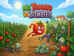 खेल Mr Tomato VS Zombies ऑनलाइन