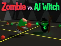 खेल Zombie vs. AI Witch ऑनलाइन