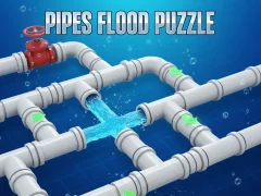 खेल Pipes Flood Puzzle ऑनलाइन