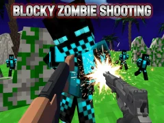 खेल Blocky Zombie Shooting ऑनलाइन