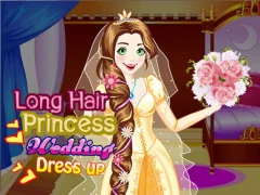 खेल Long Hair Princess Wedding Dress up ऑनलाइन