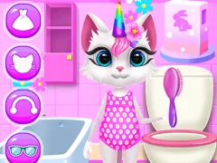 खेल Kitty Unicorn Daily Care ऑनलाइन